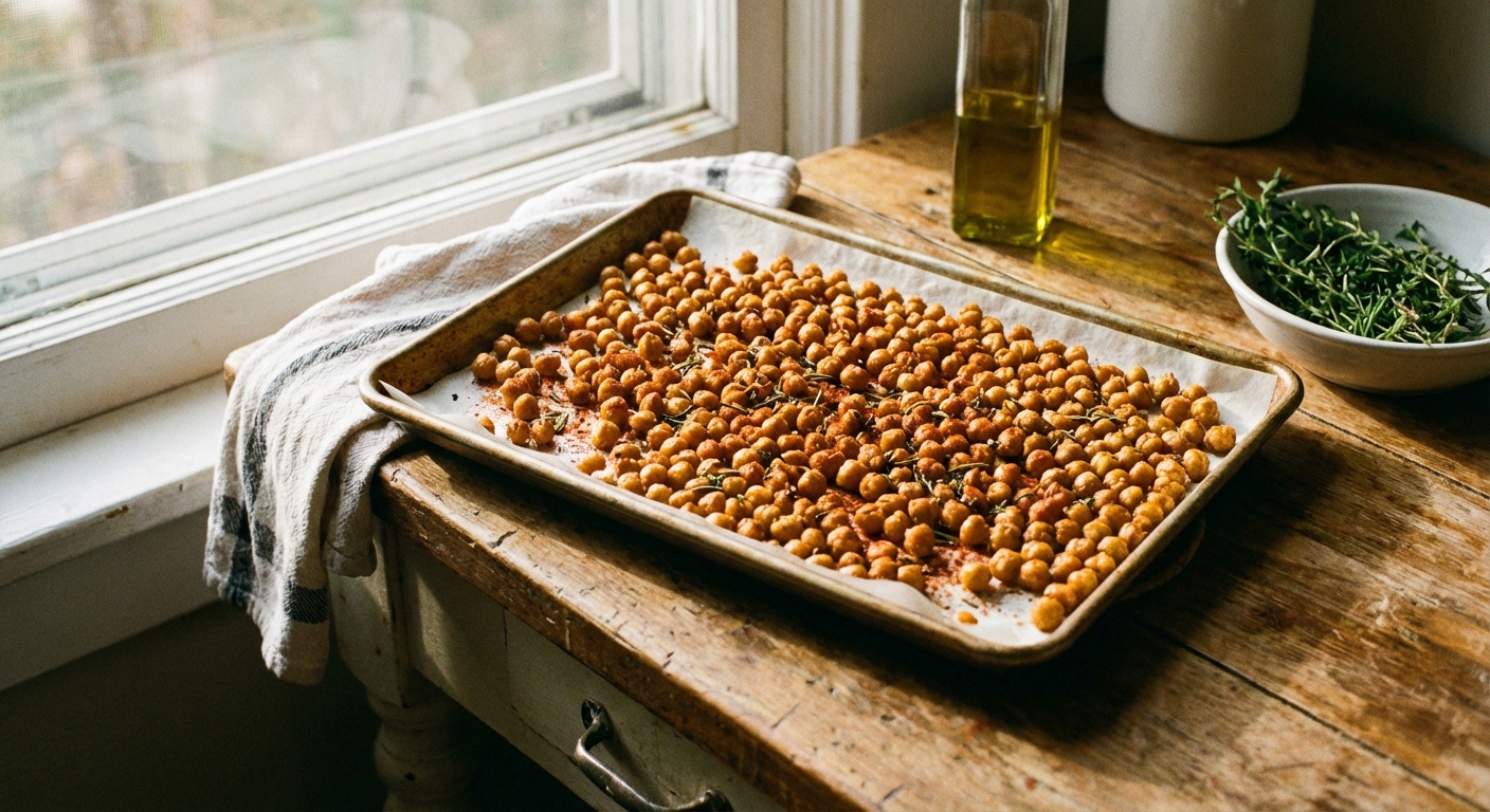 Crunchy Roasted Chickpeas (Better Than Chips)
