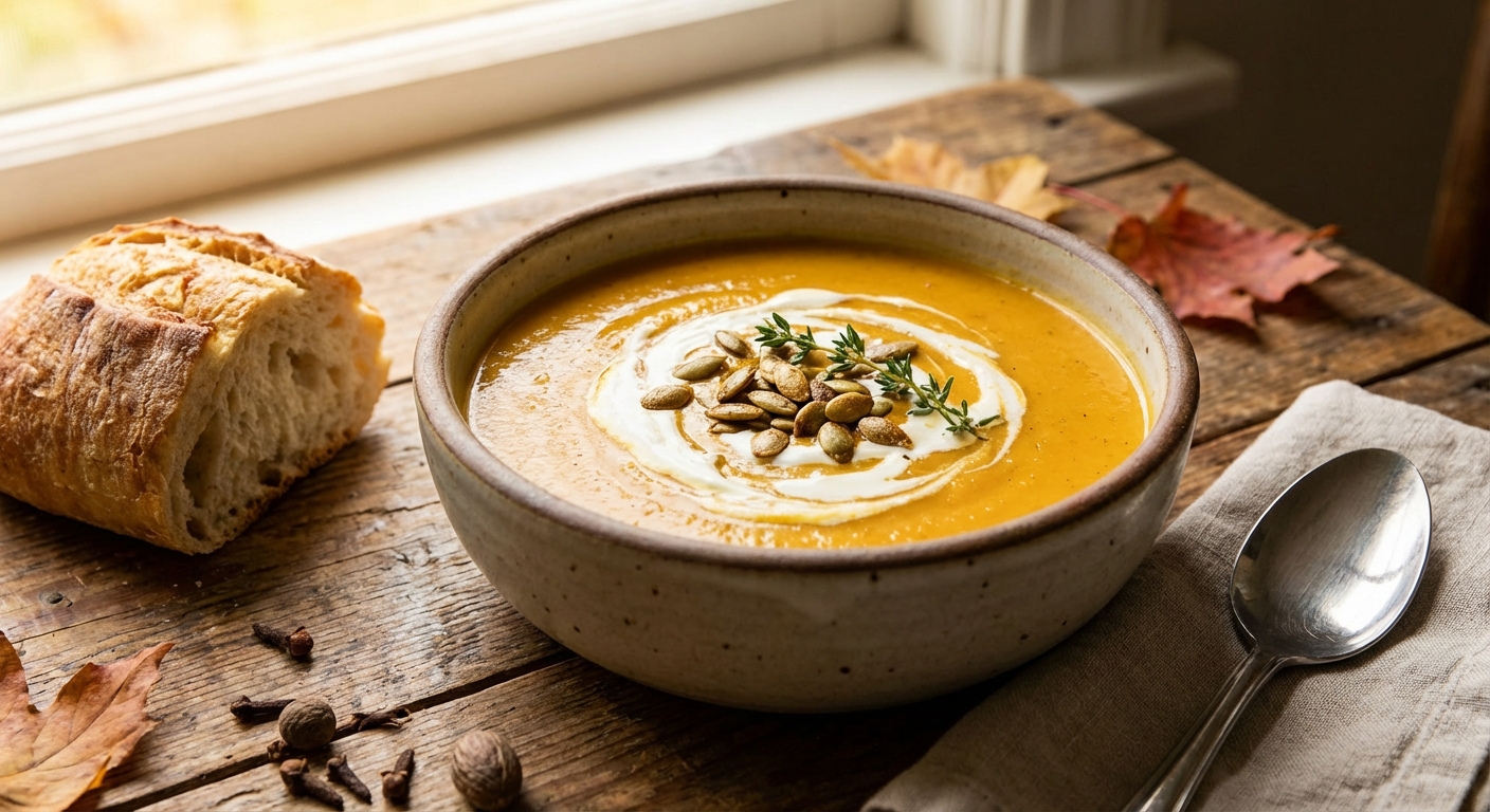 Creamy Spiced Pumpkin Soup