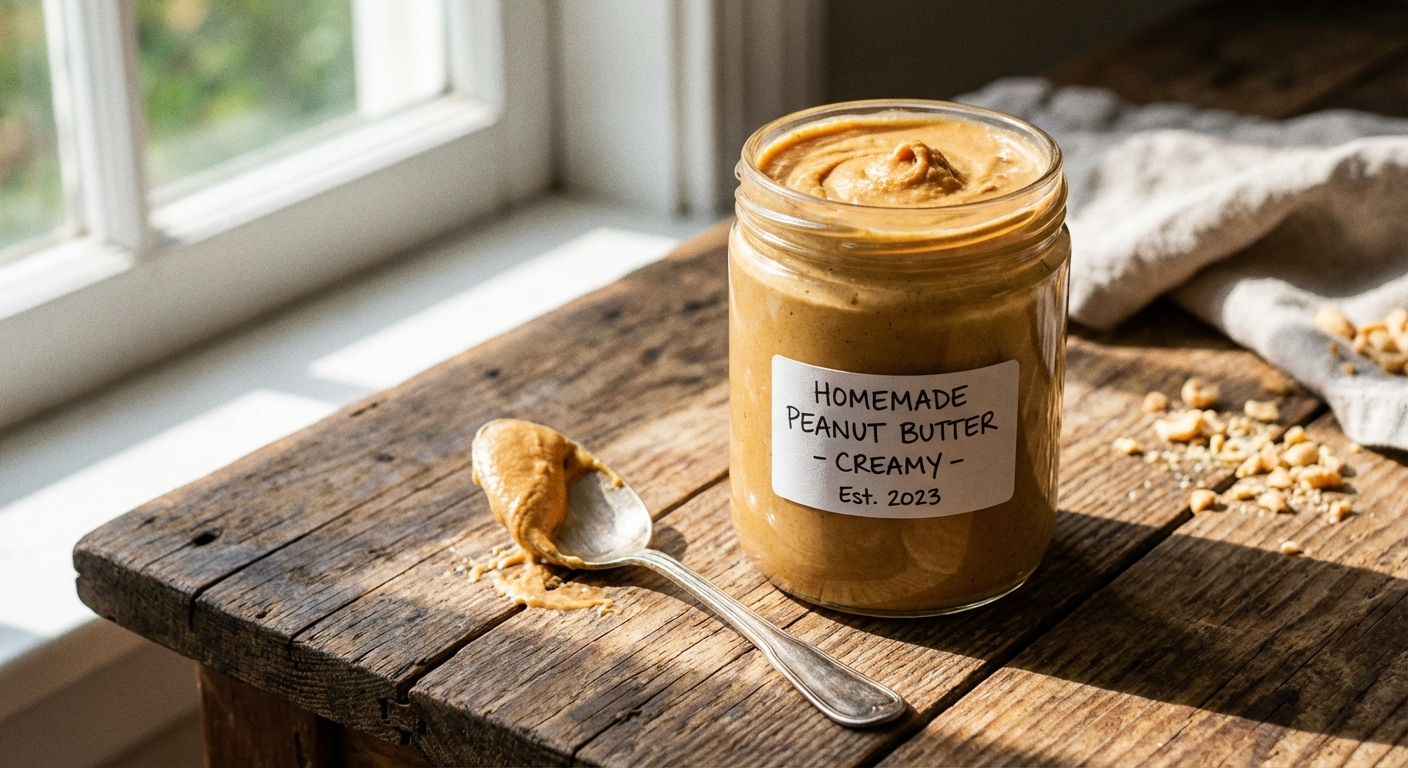 Creamy Homemade Peanut Butter