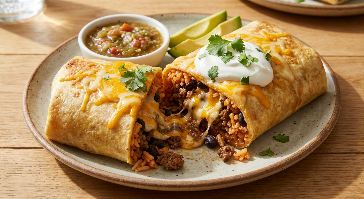 Loaded Beef Burritos (Weeknight Style)
