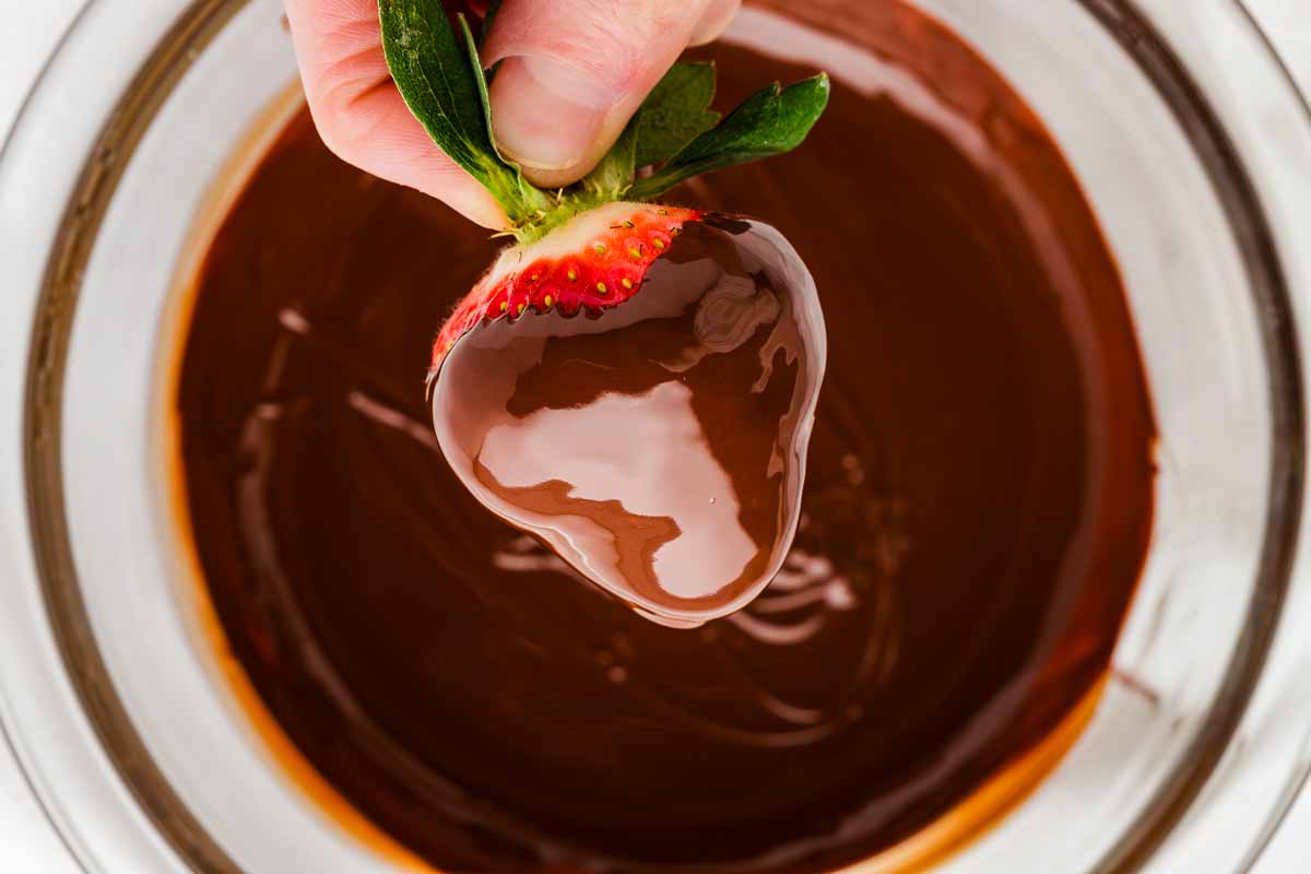 Smooth Melted Chocolate for Dipping