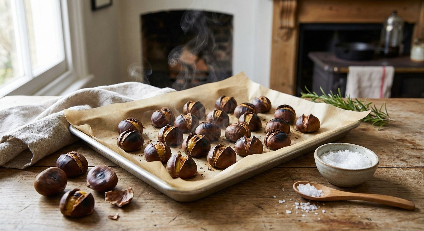 Oven-Roasted Chestnuts (Easy Peel, Cozy Snack)