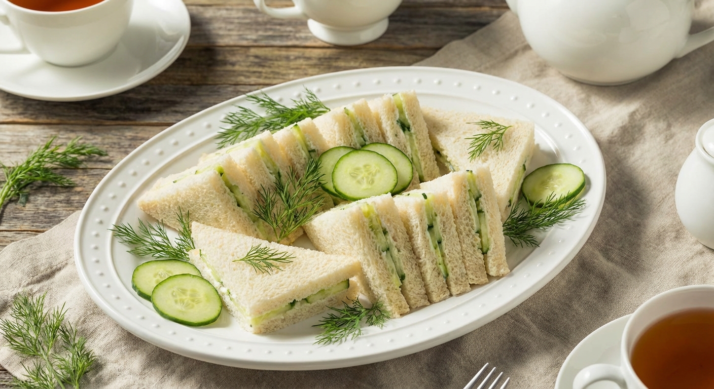 Delicate Cucumber Tea Sandwiches