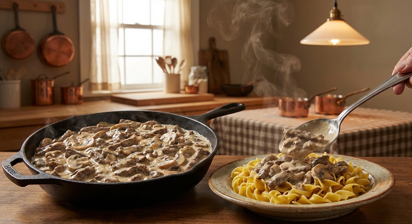Classic Beef Stroganoff (Creamy, Cozy, Weeknight-Friendly)