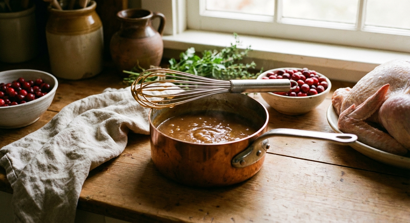 Homemade Turkey Gravy (No Lumps)