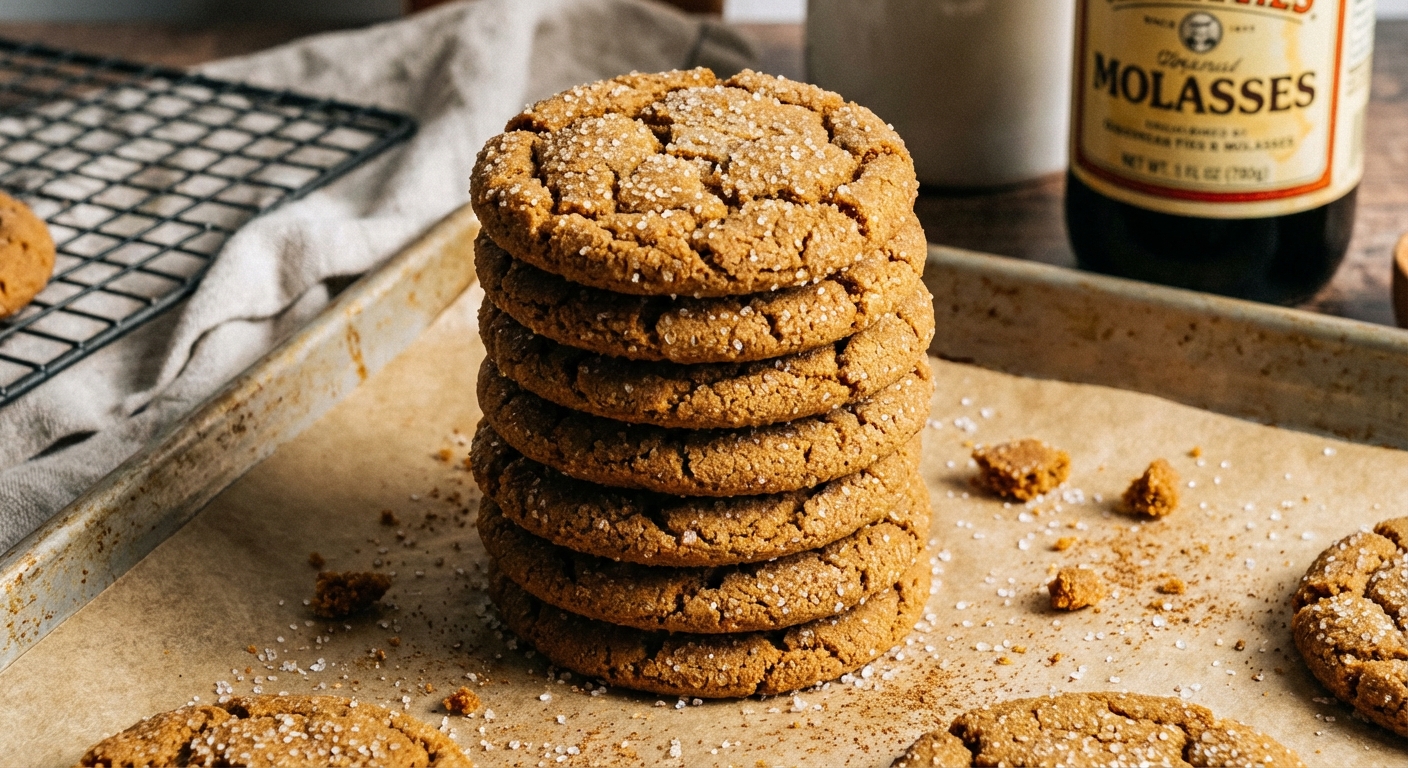 Chewy Gingerbread Cookies