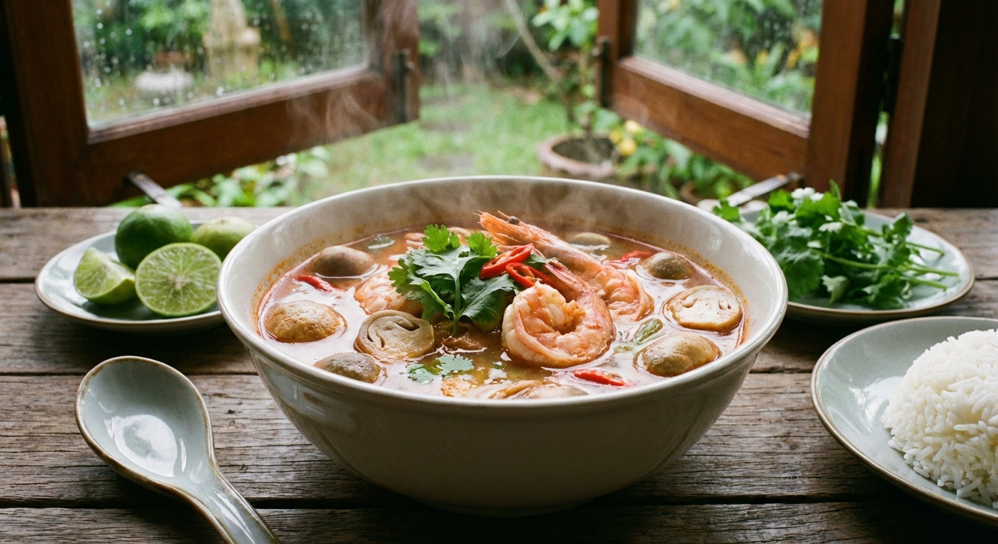 Spicy and Sour Tom Yum Soup