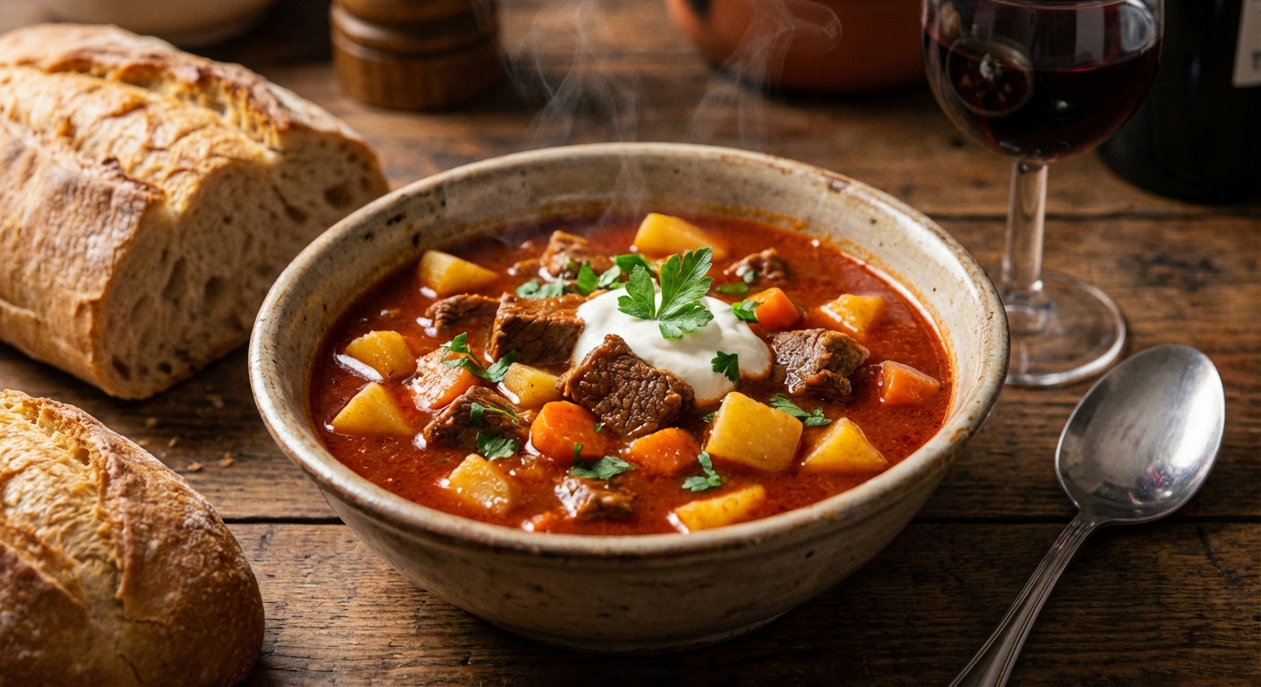 Traditional Hungarian Goulash (Gulyás) Recipe