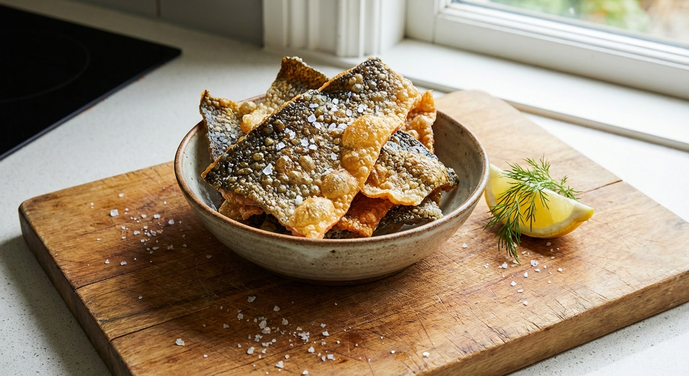 Crispy Salmon Skin Snack