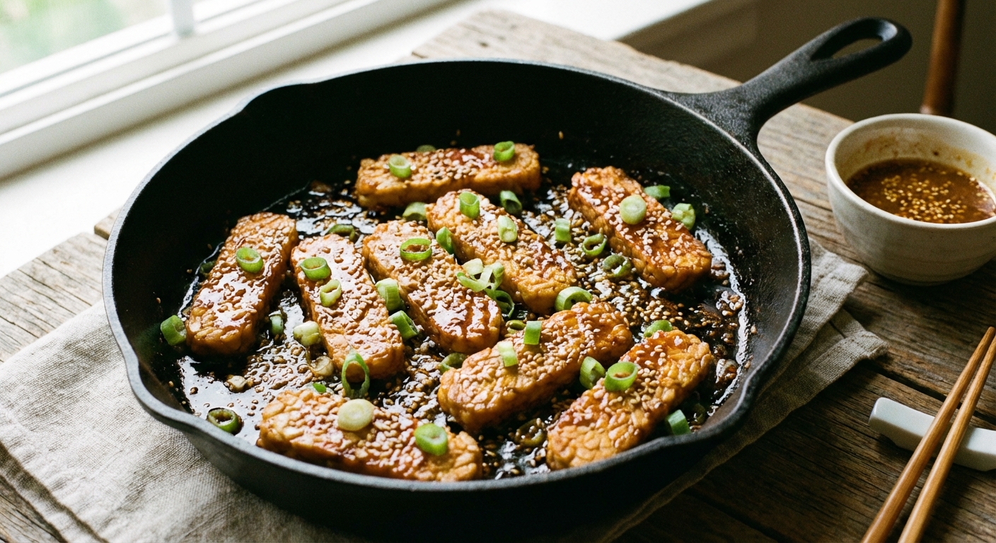 Marinated and Seared Tempeh