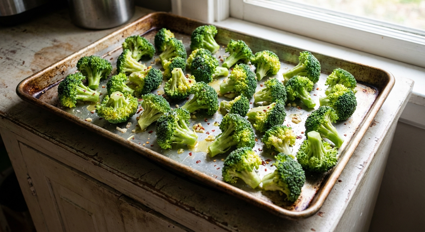 Crispy Roasted Broccoli Florets